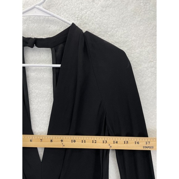 Bec & Bridge‎ Jumpsuit Women’s 8 Black Solid Sleeveless Open Back - Picture 4 of 14